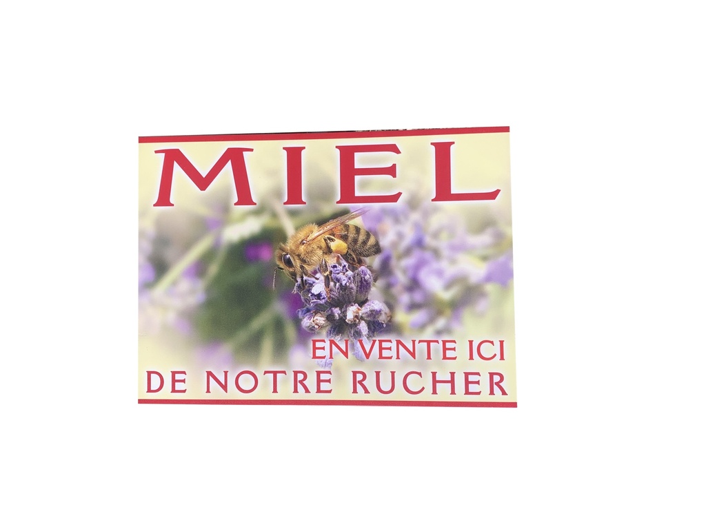 Panneau vente miel